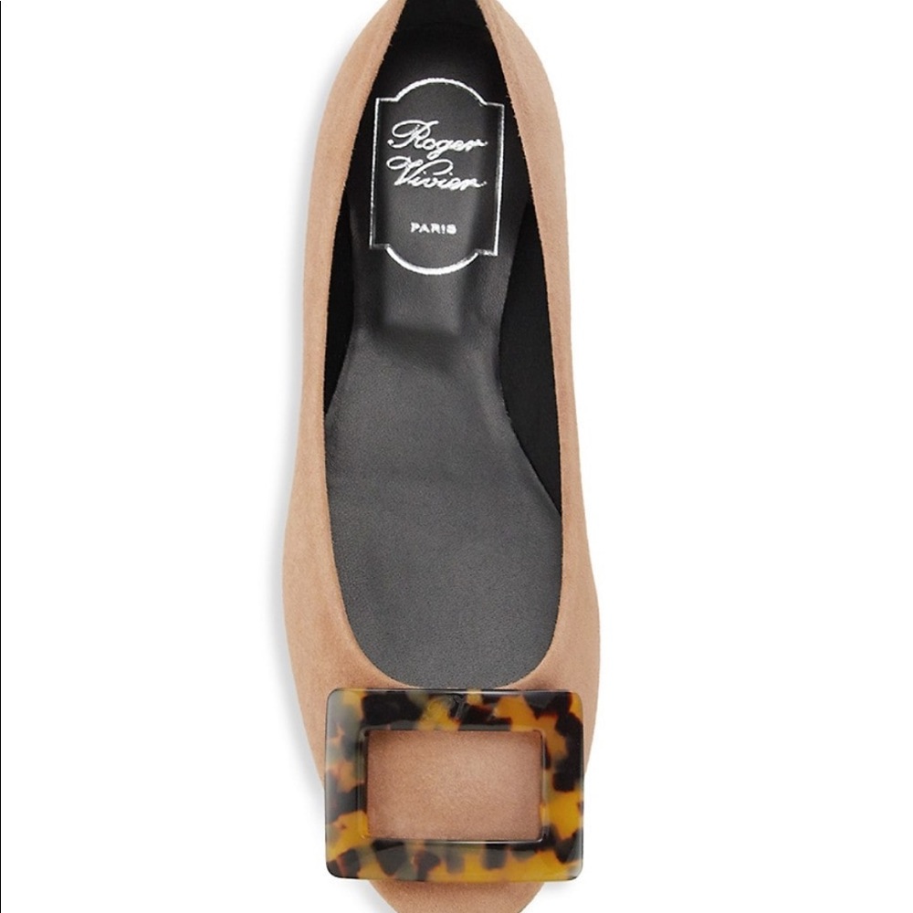 Roger Vivier suede flats